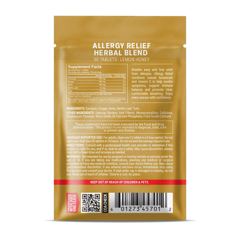 Allergy Relief Herbal Blend Tablets - hellotabs