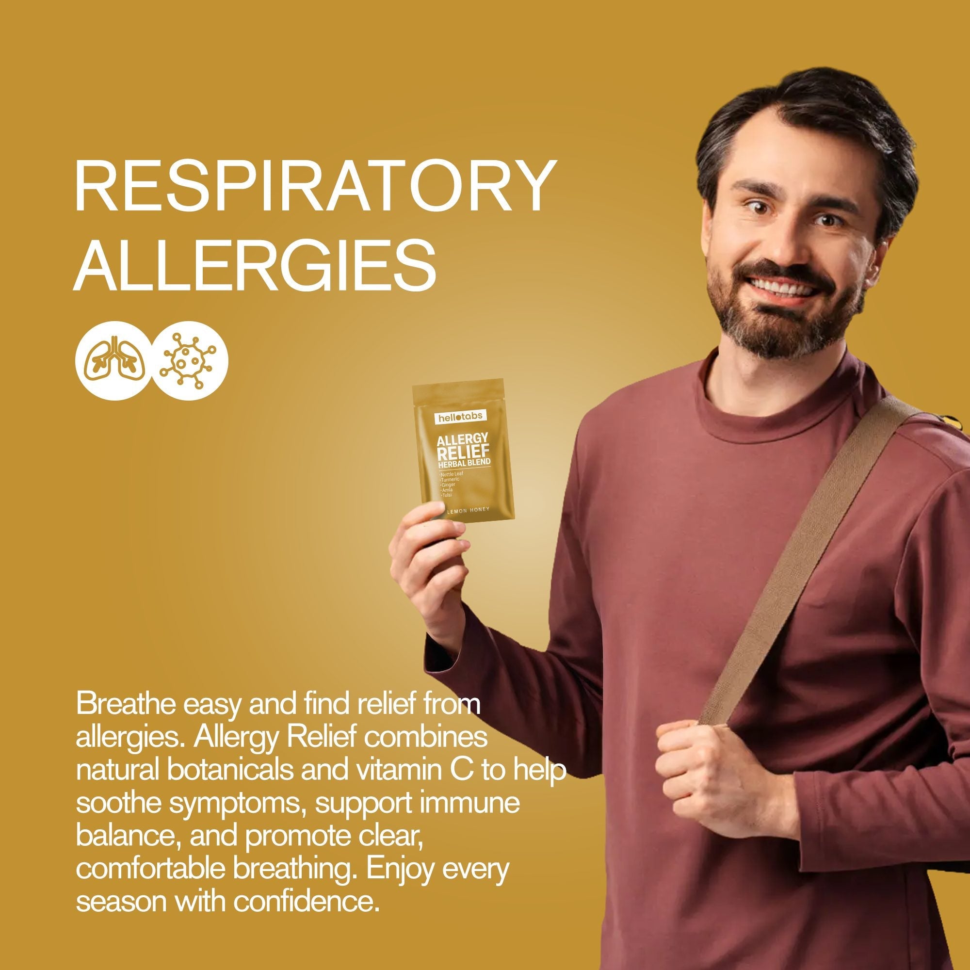 Allergy Relief Herbal Blend Tablets - hellotabs