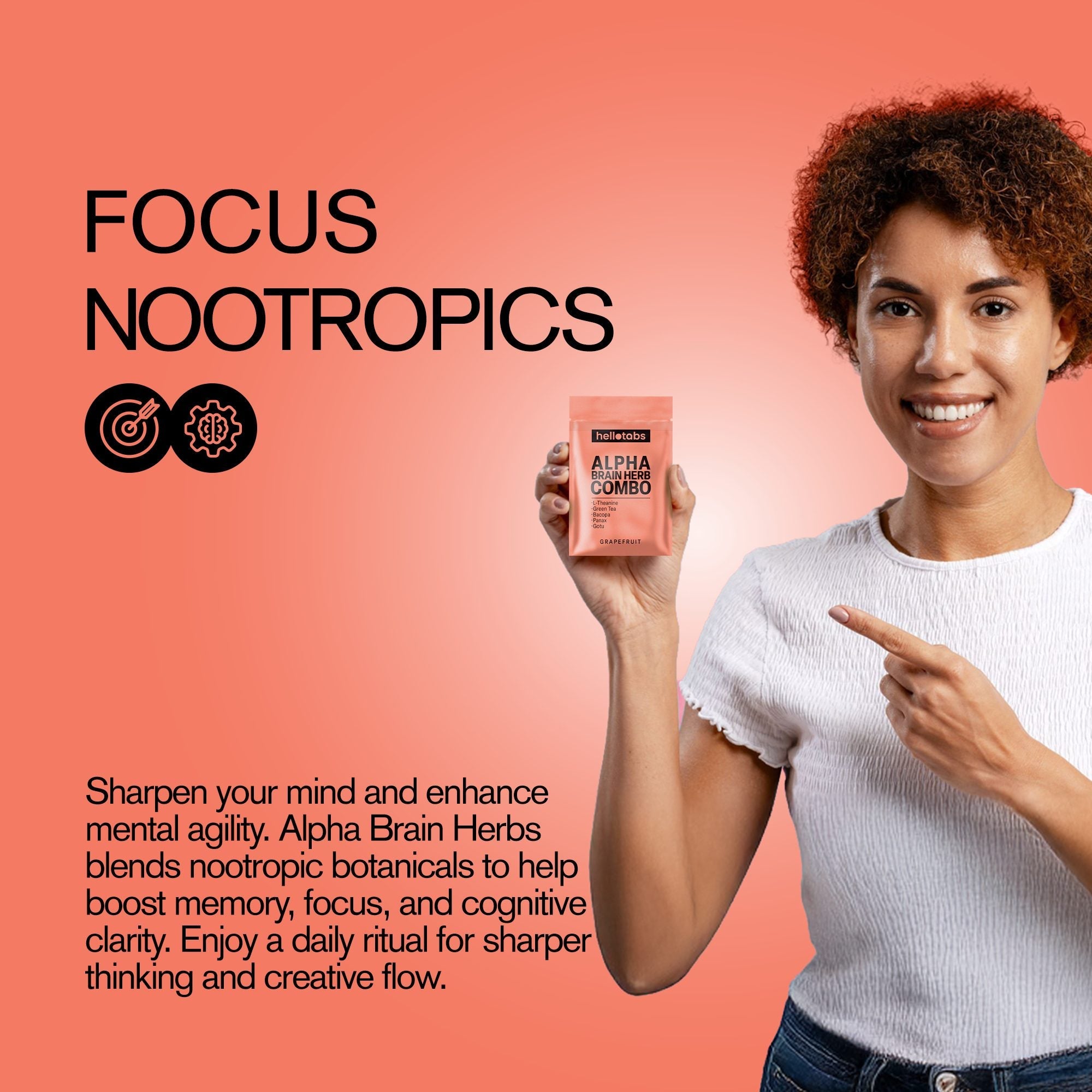 Alpha Brain Herbs Tablets - hellotabs