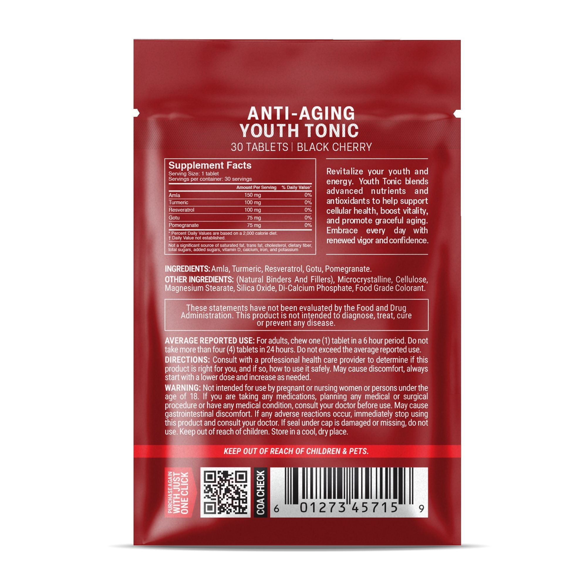 Anti - Aging Youth Tonic Tablets - hellotabs