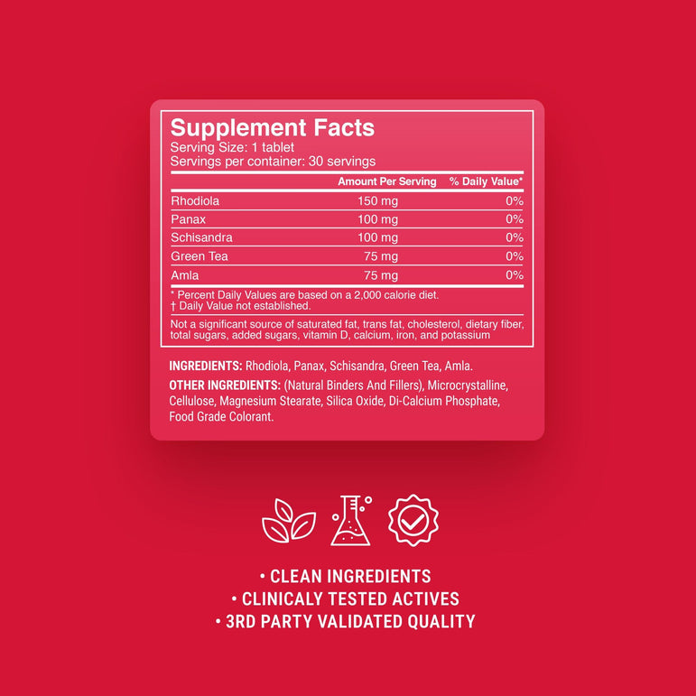 Anti - Fatigue Rhodiola Tablets - hellotabs