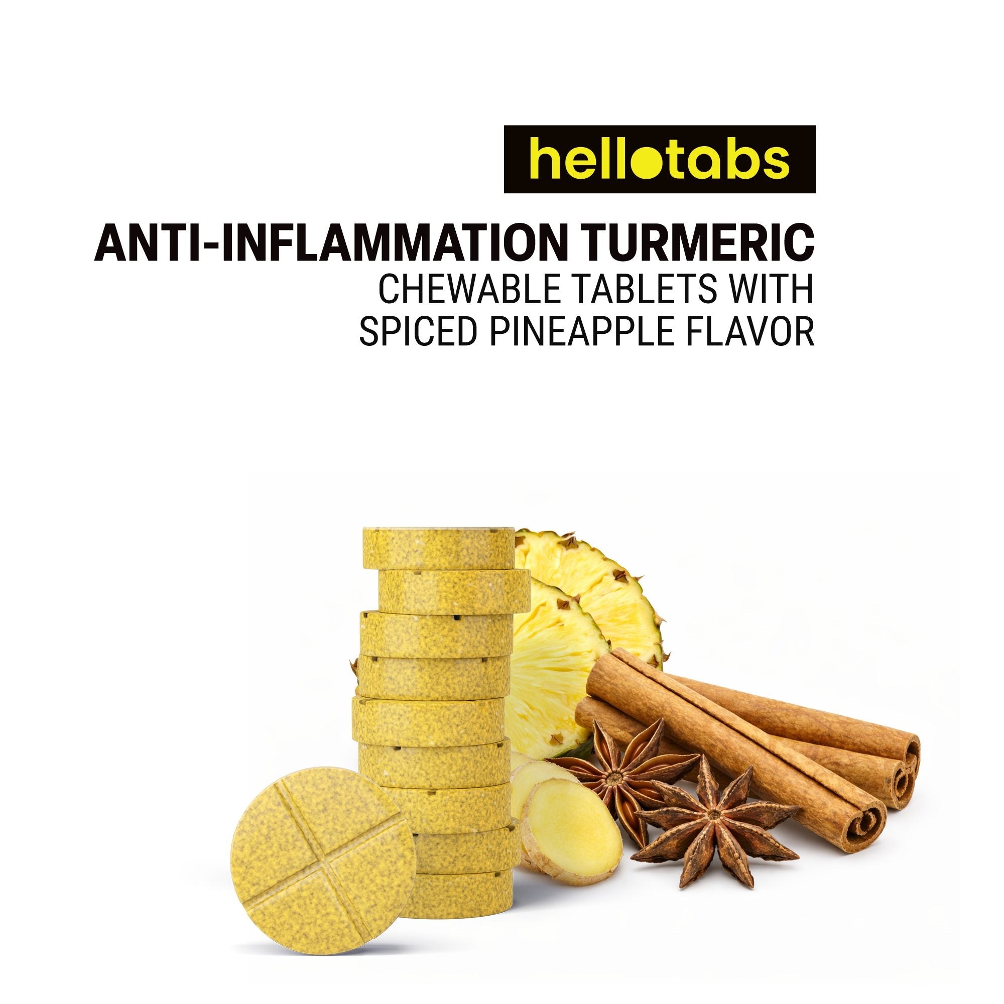 Anti Inflammation Turmeric Tablets - hellotabs