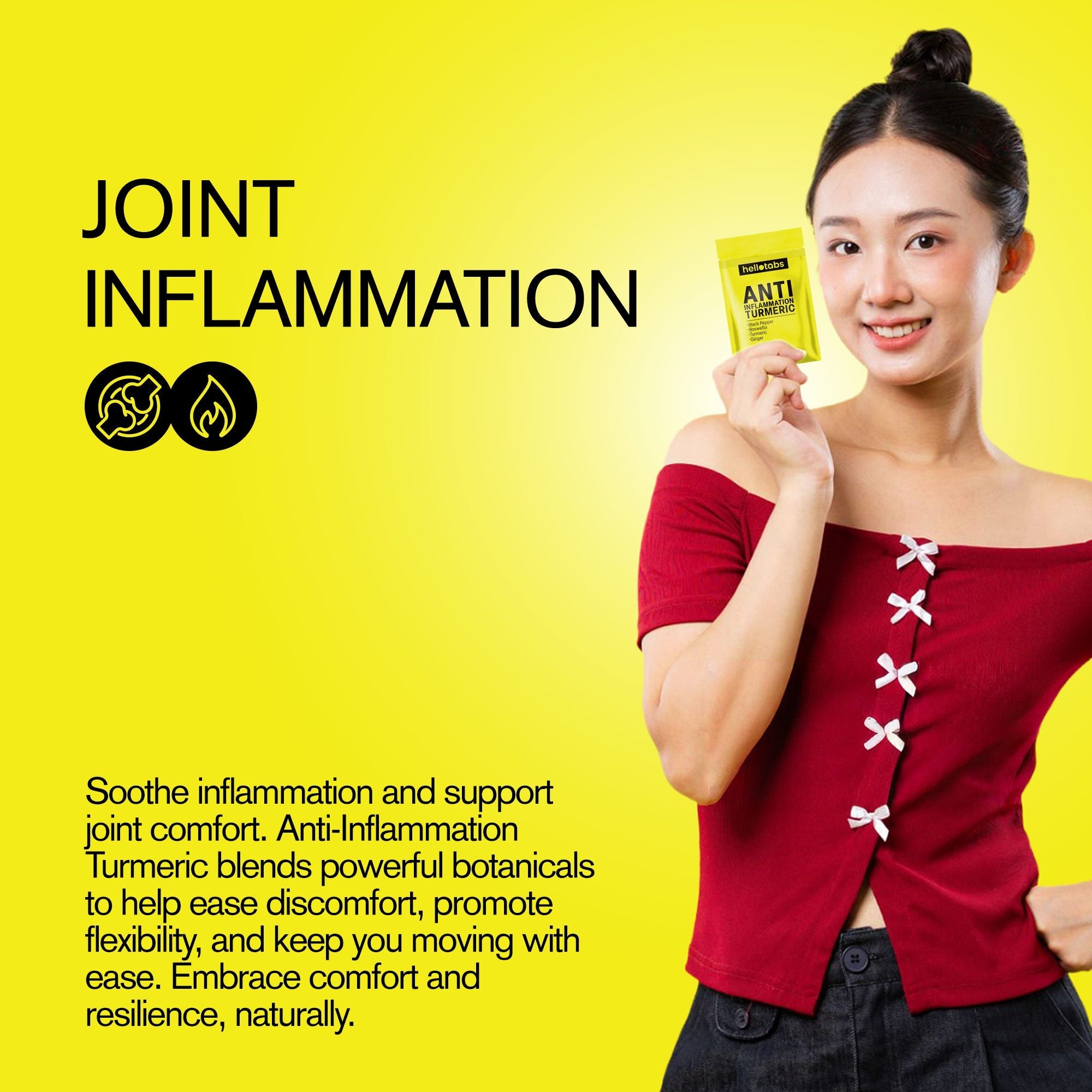 Anti Inflammation Turmeric Tablets - hellotabs