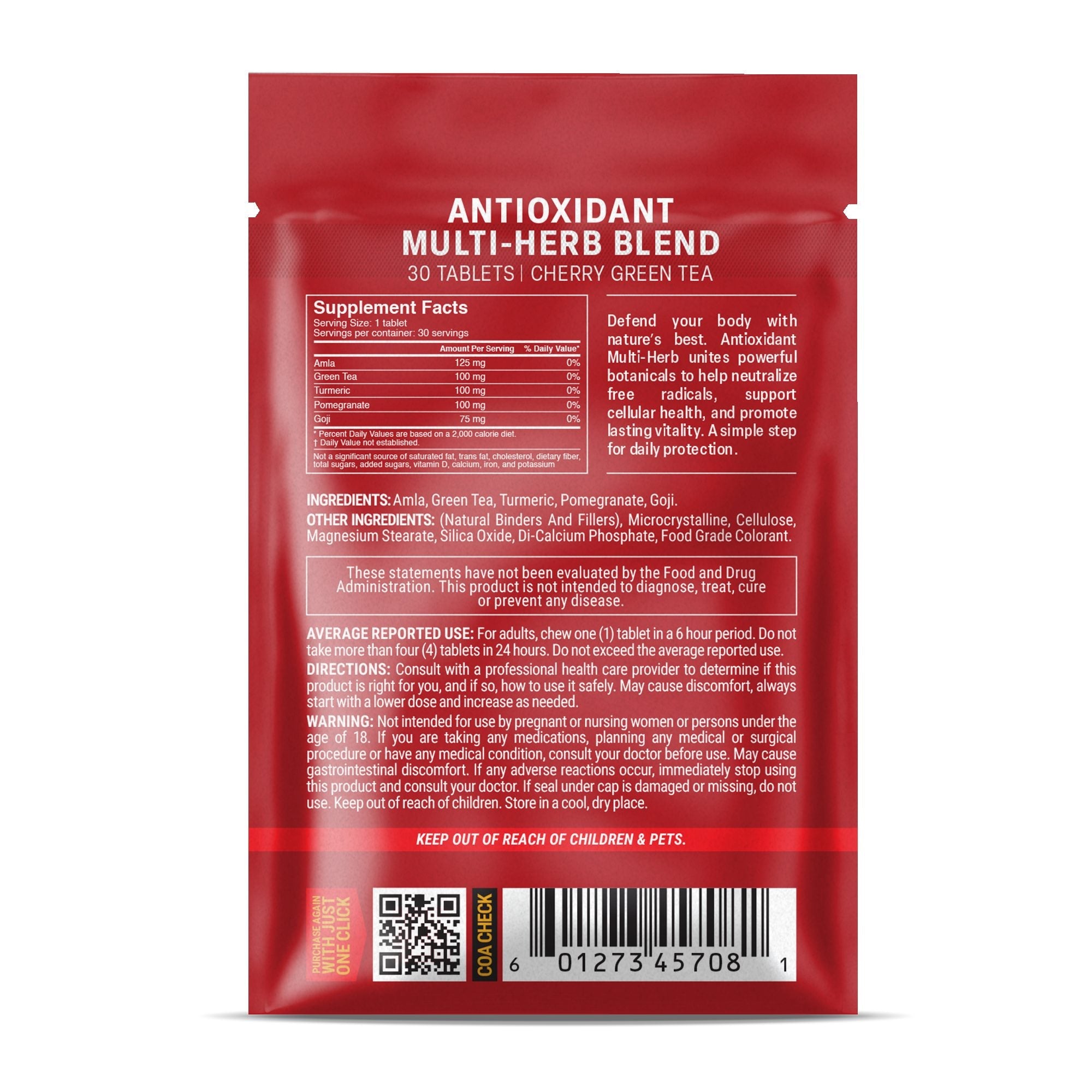 Antioxidant Multi - Herb Blend Tablets - hellotabs