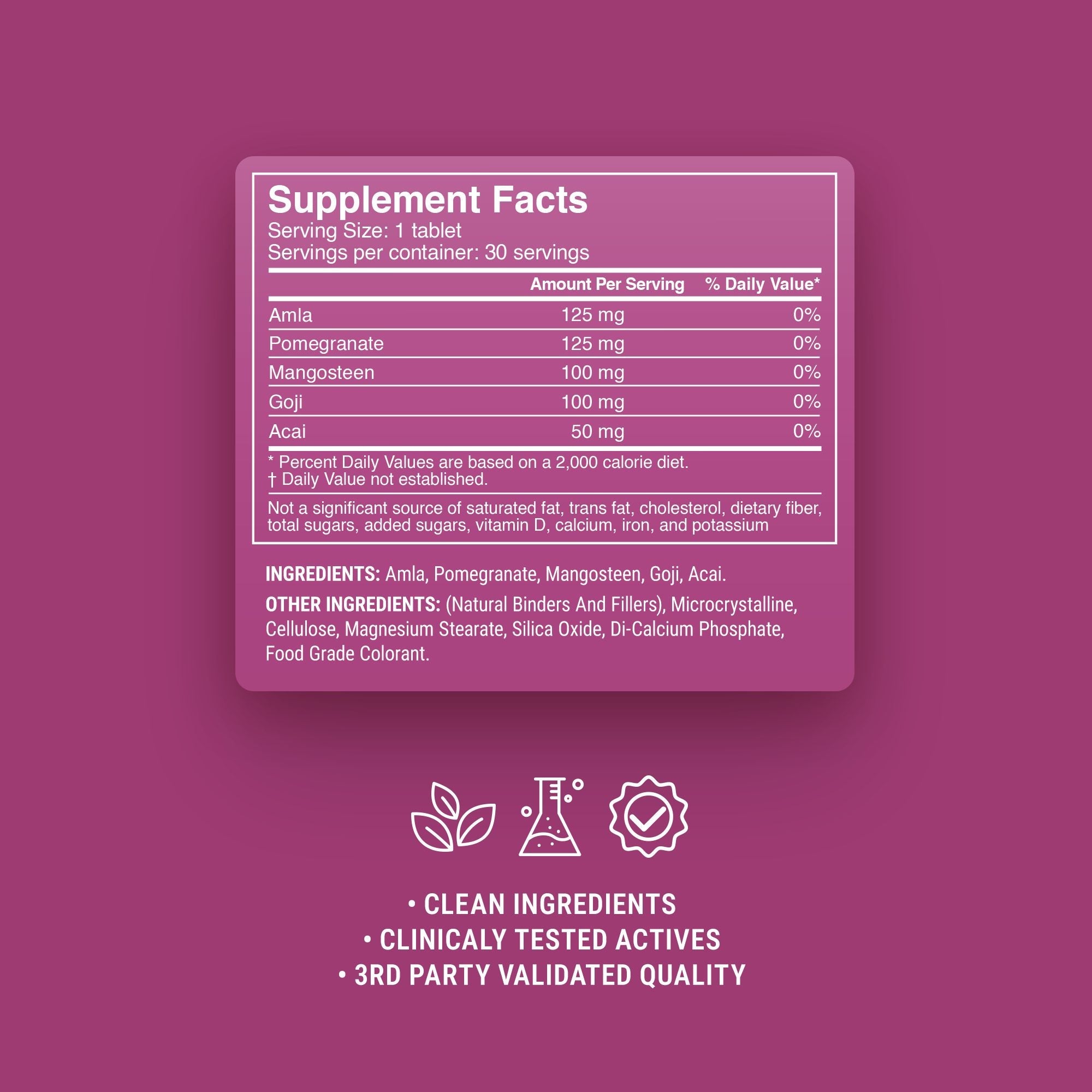Antioxidant Superfruit Mix Tablets - hellotabs