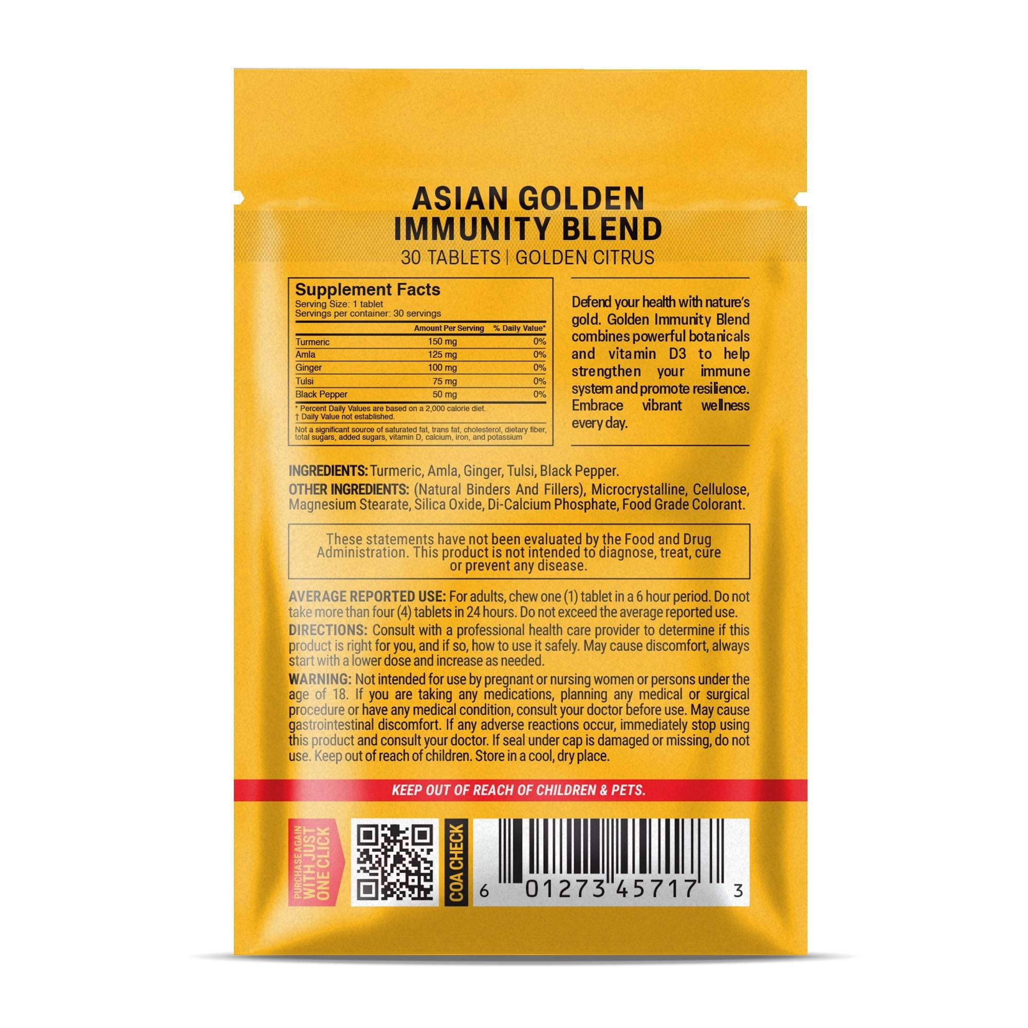 Asian Golden Immunity Blend Tablets - hellotabs