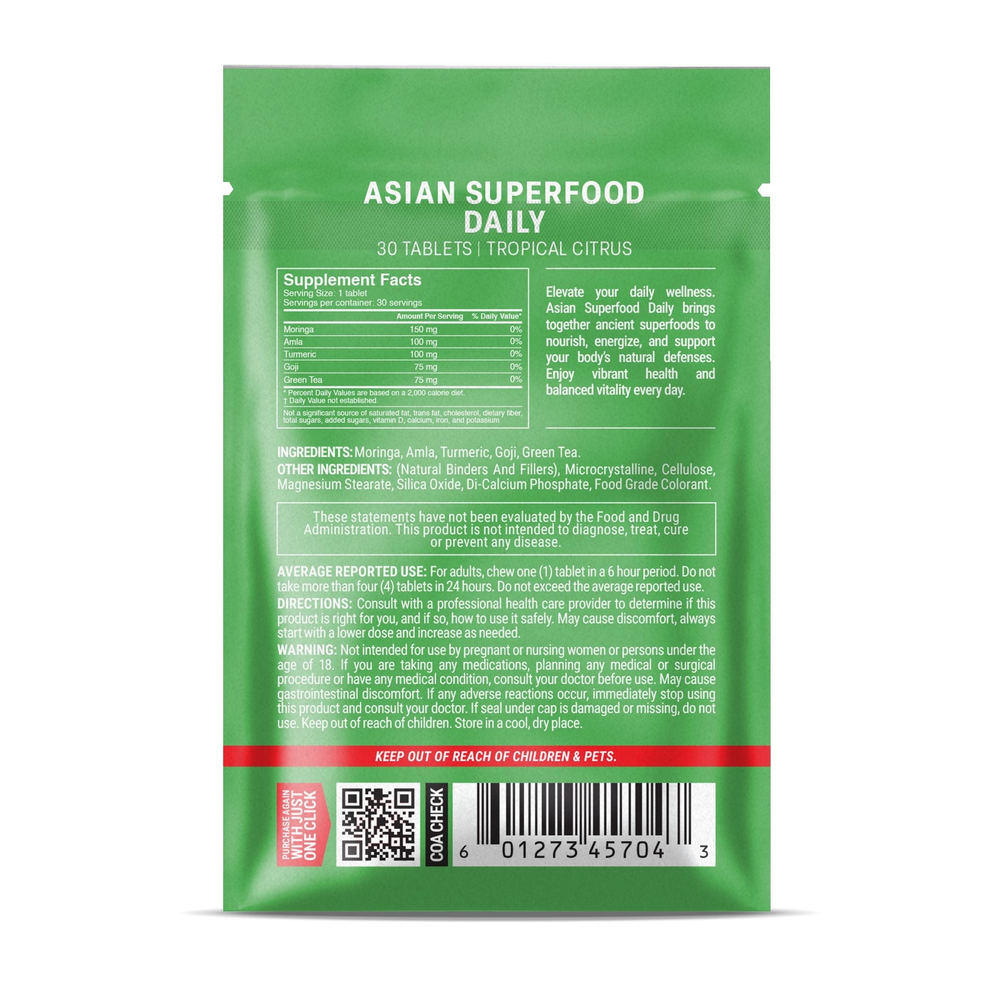 Asian Superfood Daily Tablets - hellotabs
