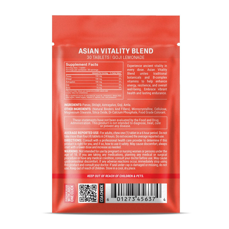 Asian Vitality Blend Tablets - hellotabs