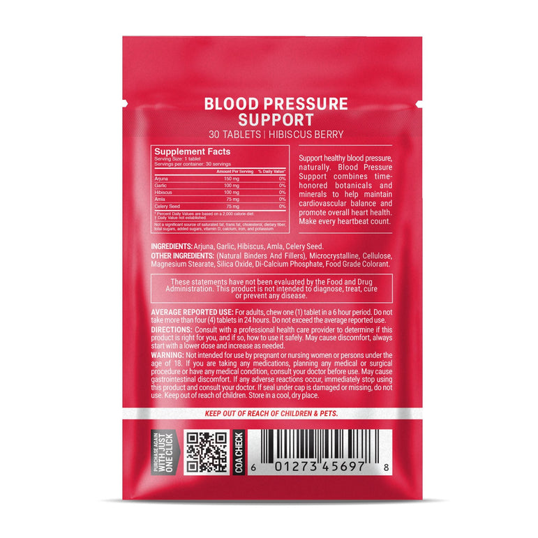 Blood Pressure Support Tablets - hellotabs