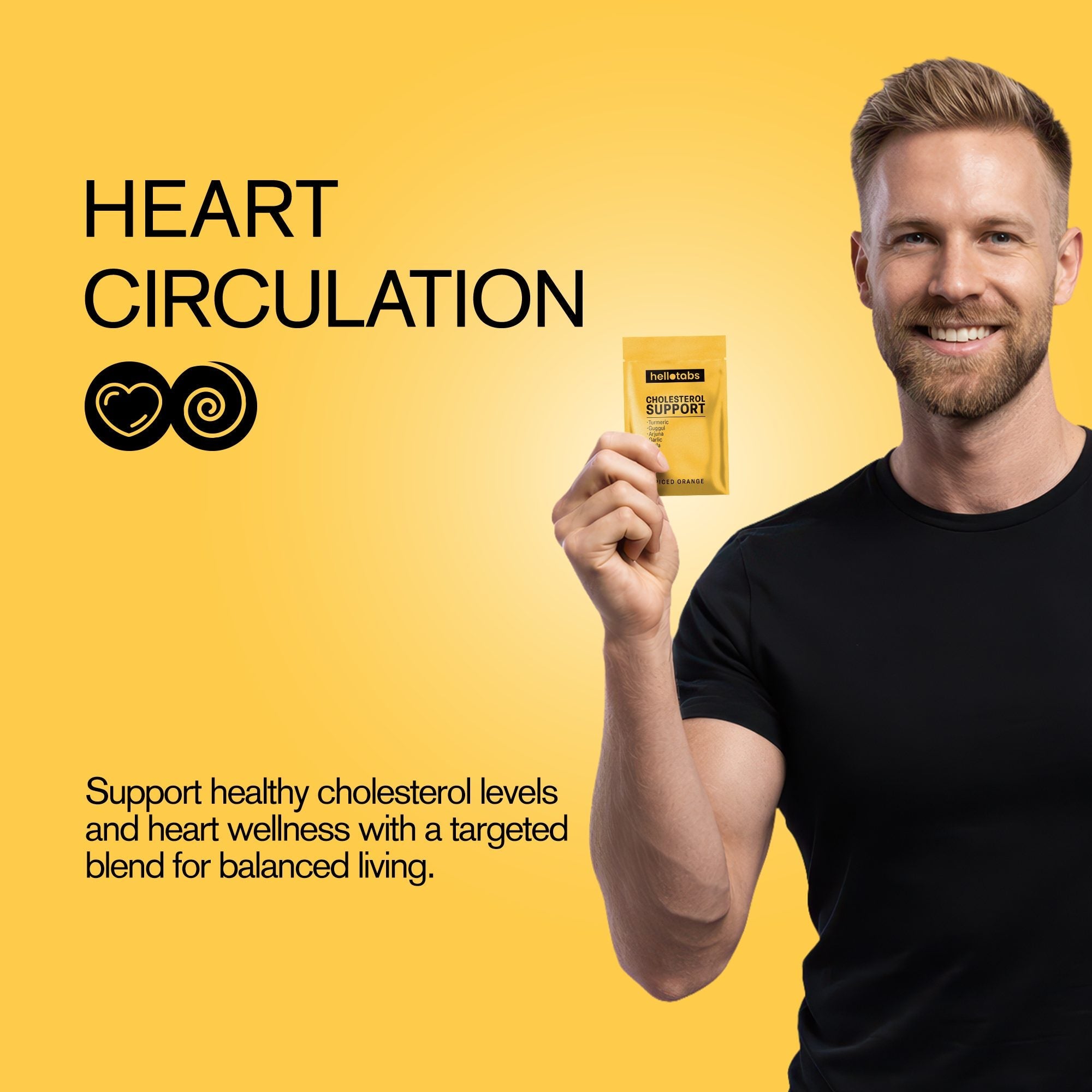 Cholesterol Support Tablets - hellotabs
