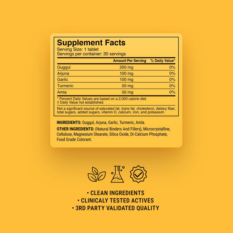 Cholesterol Support Tablets - hellotabs