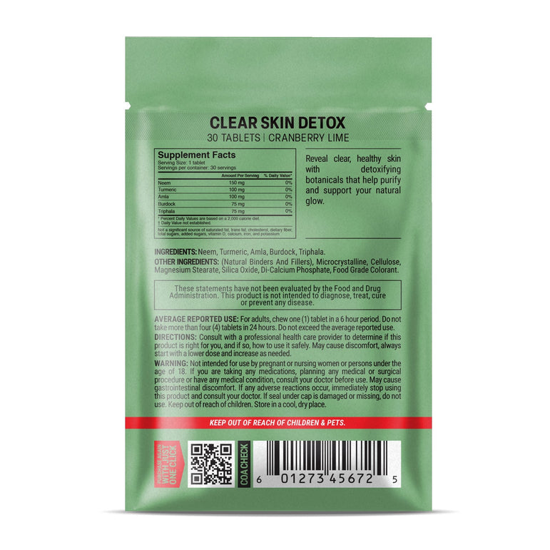 Clear Skin Detox Tablets - hellotabs