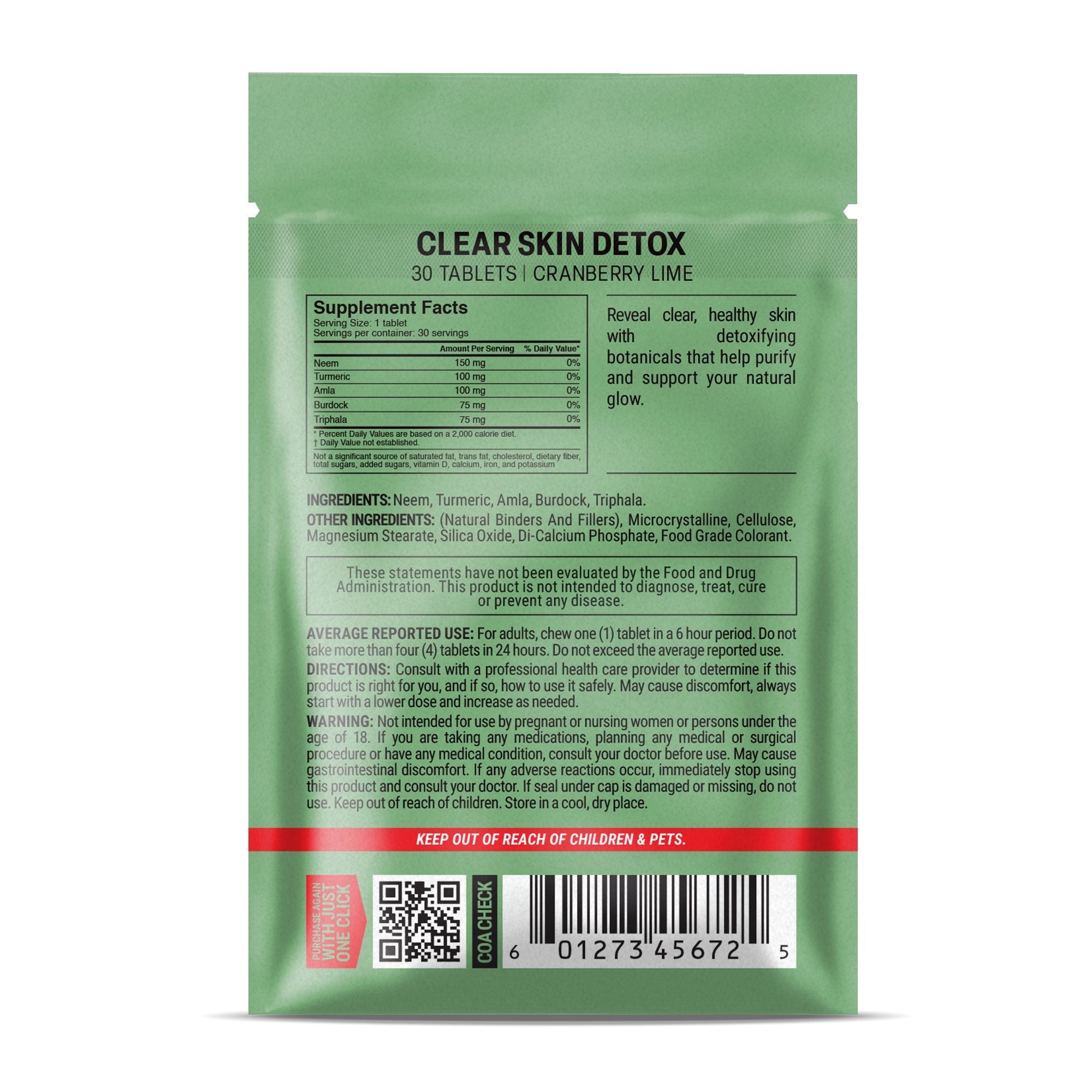 Clear Skin Detox Tablets - hellotabs