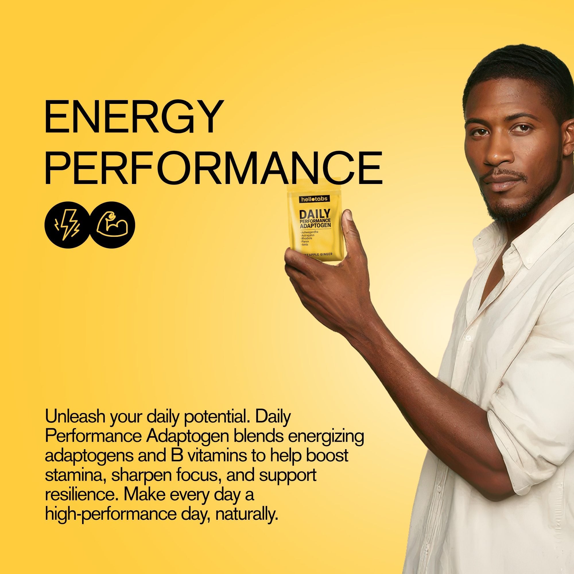 Daily Performance Adaptogen Tablets - hellotabs