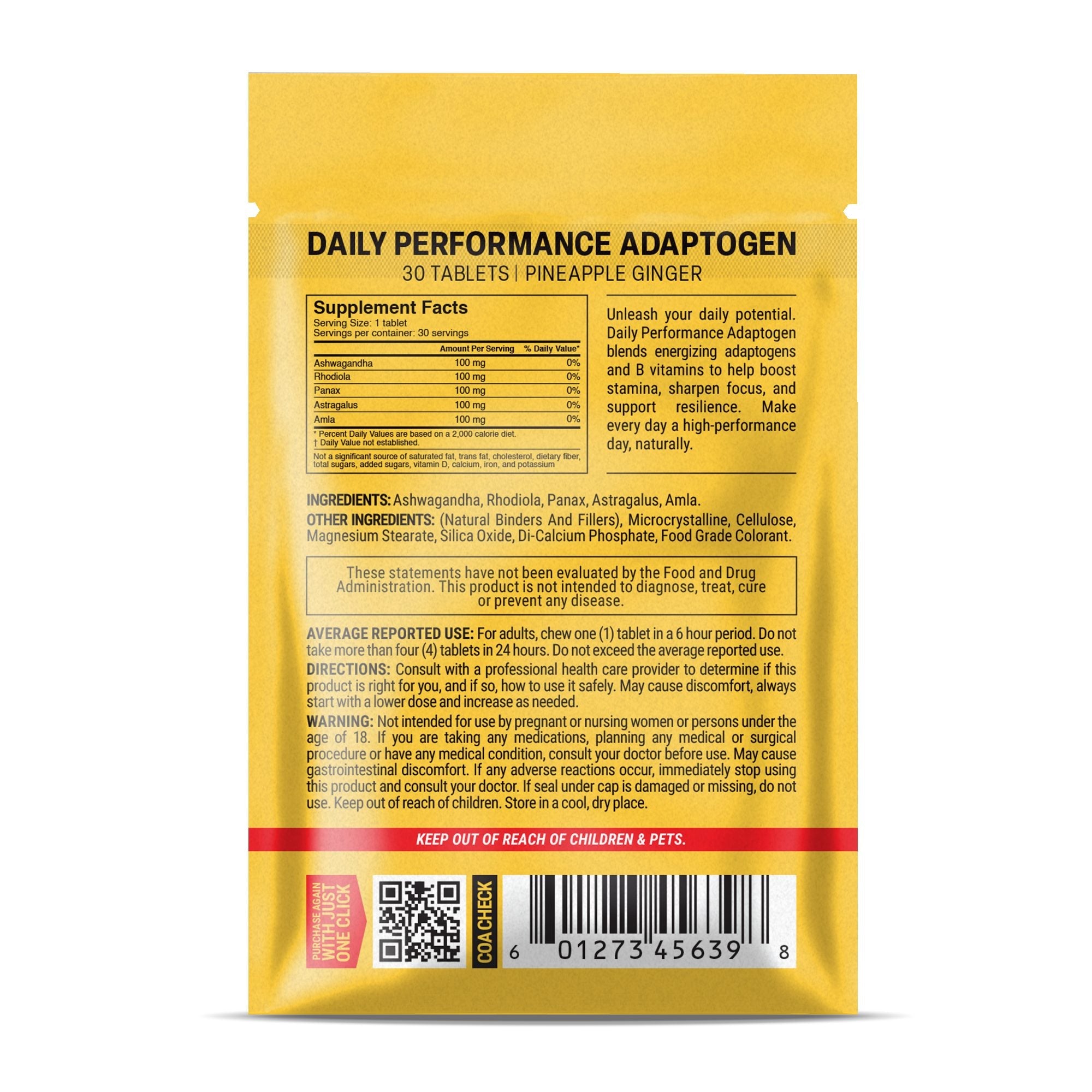 Daily Performance Adaptogen Tablets - hellotabs