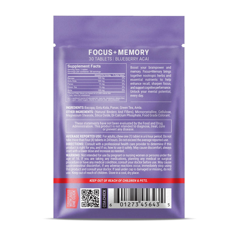 Focus + Memory Tablets - hellotabs