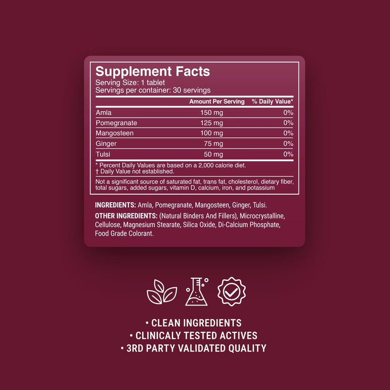 Fruit + Herb Immunity Tablets - hellotabs