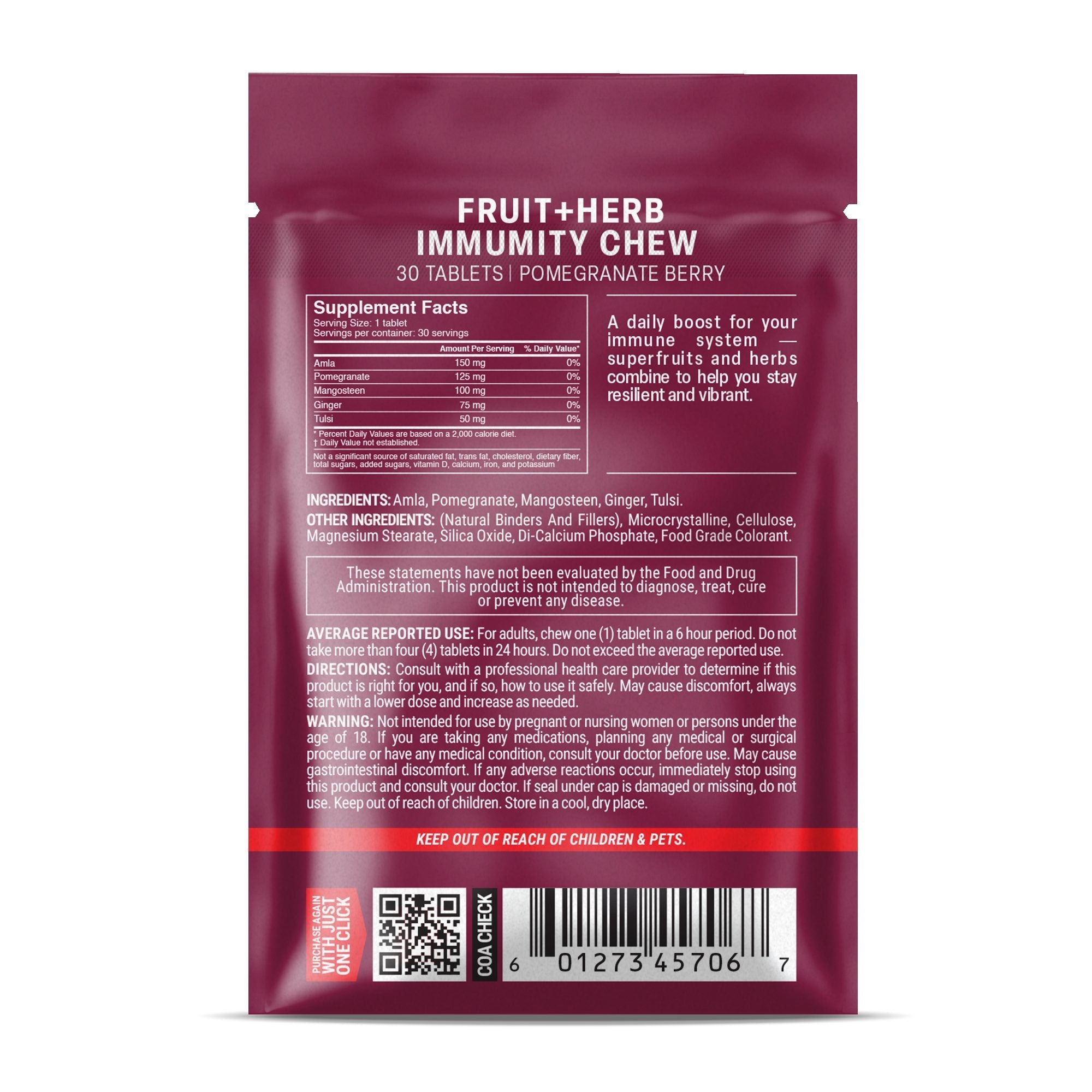 Fruit + Herb Immunity Tablets - hellotabs