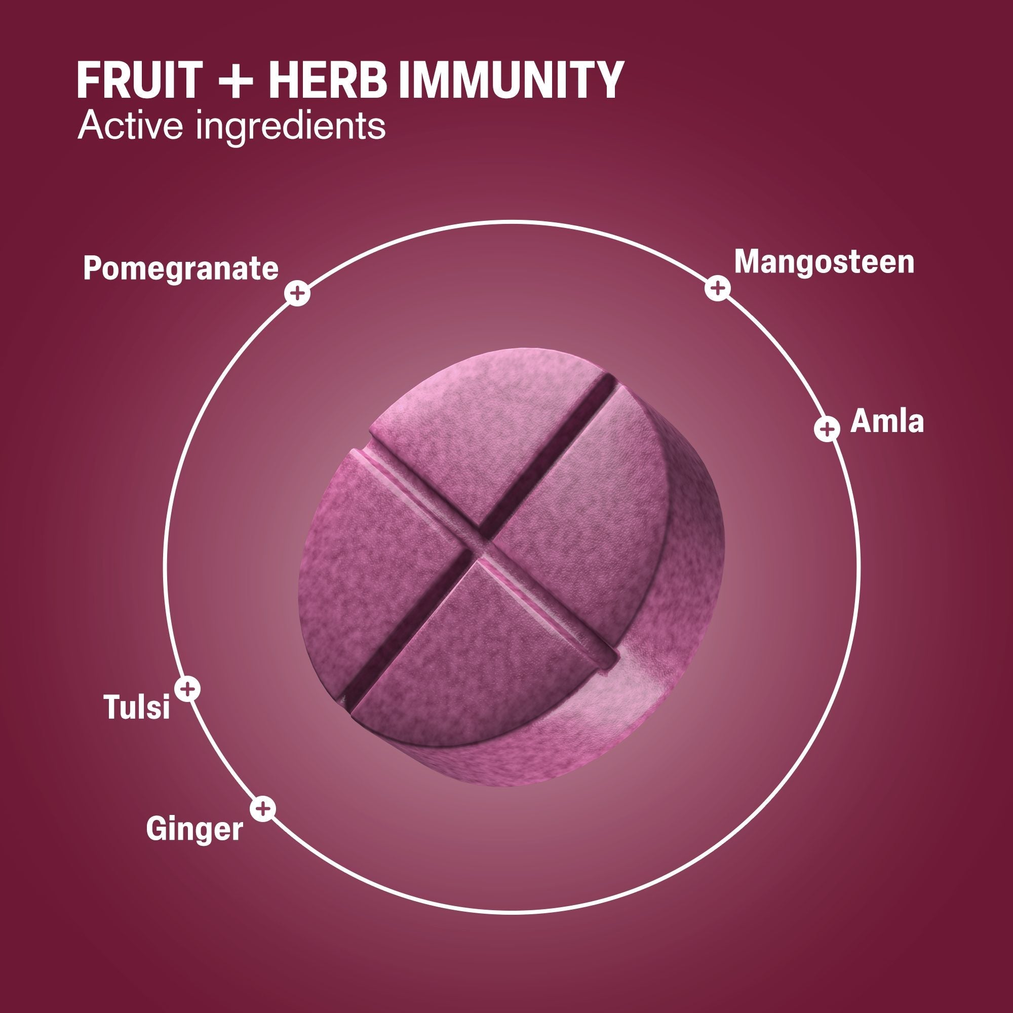 Fruit + Herb Immunity Tablets - hellotabs