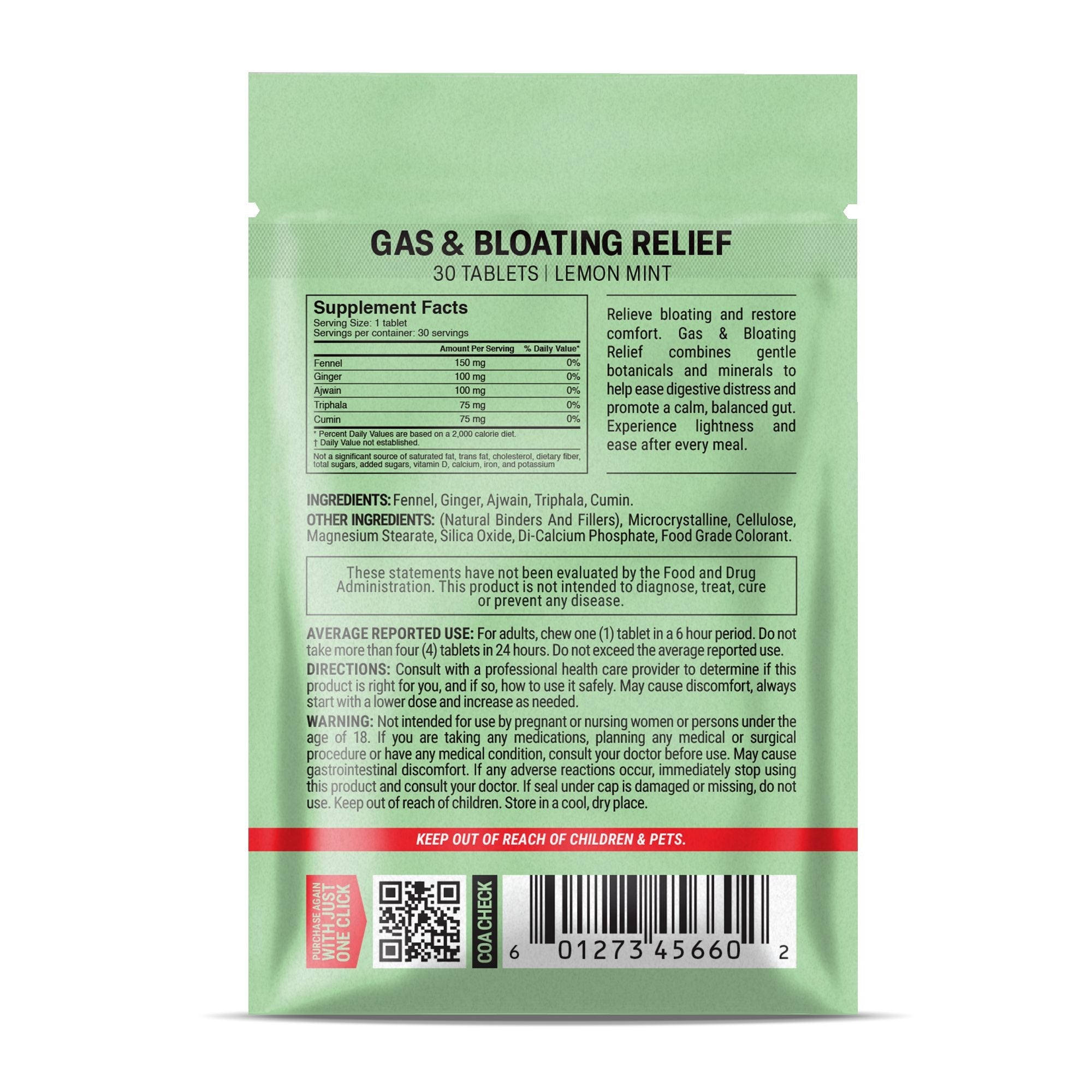 Gas & Bloating Relief Tablets - hellotabs