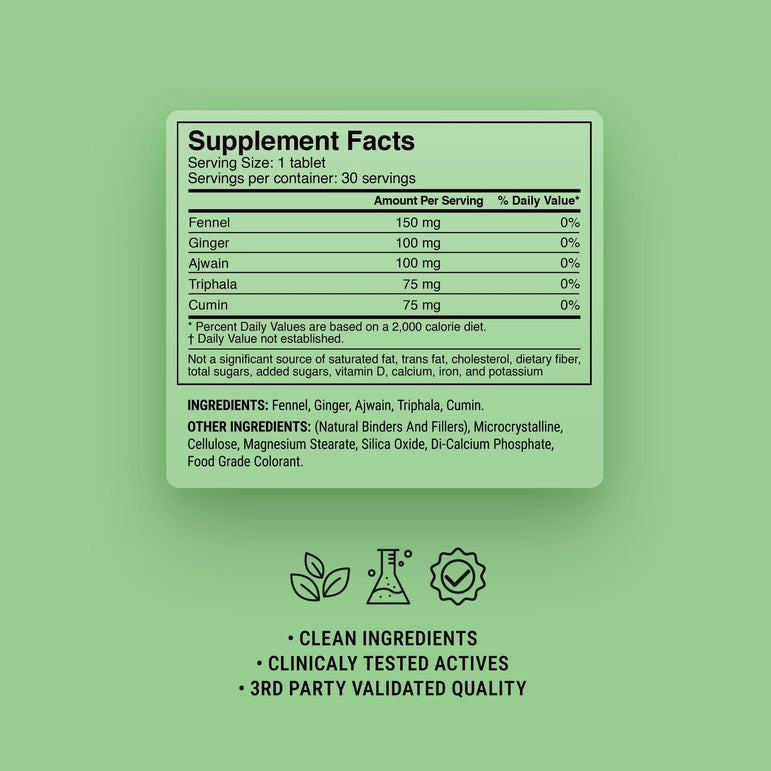 Gas & Bloating Relief Tablets - hellotabs