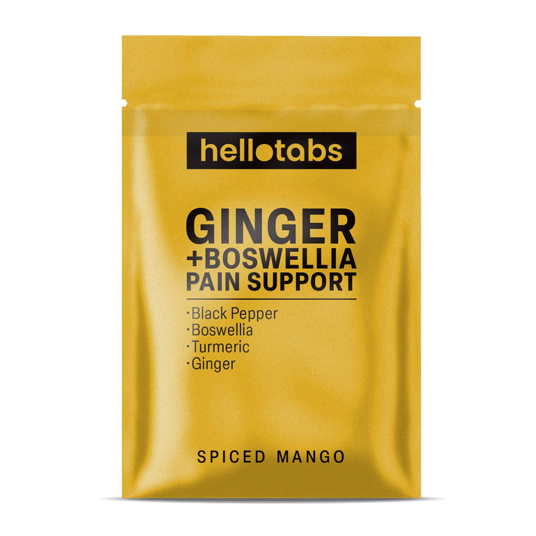 Ginger + Boswellia Pain Support Tablets - hellotabs