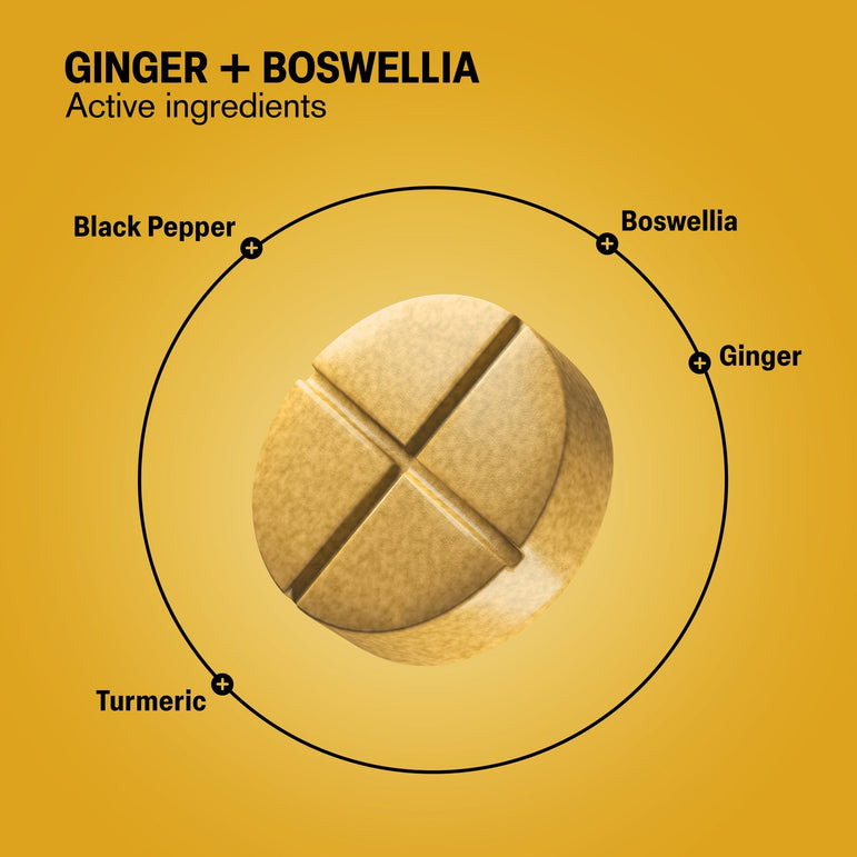 Ginger + Boswellia Pain Support Tablets - hellotabs