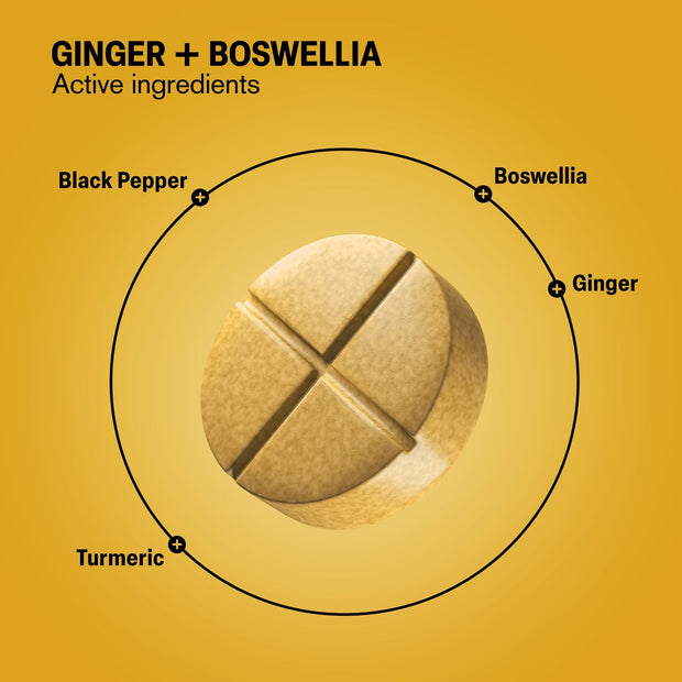 Ginger + Boswellia Pain Support Tablets - hellotabs