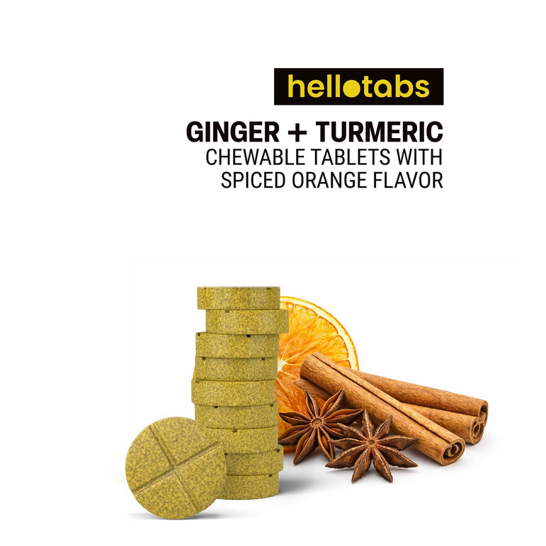 Ginger + Turmeric Immunity Tablets - hellotabs