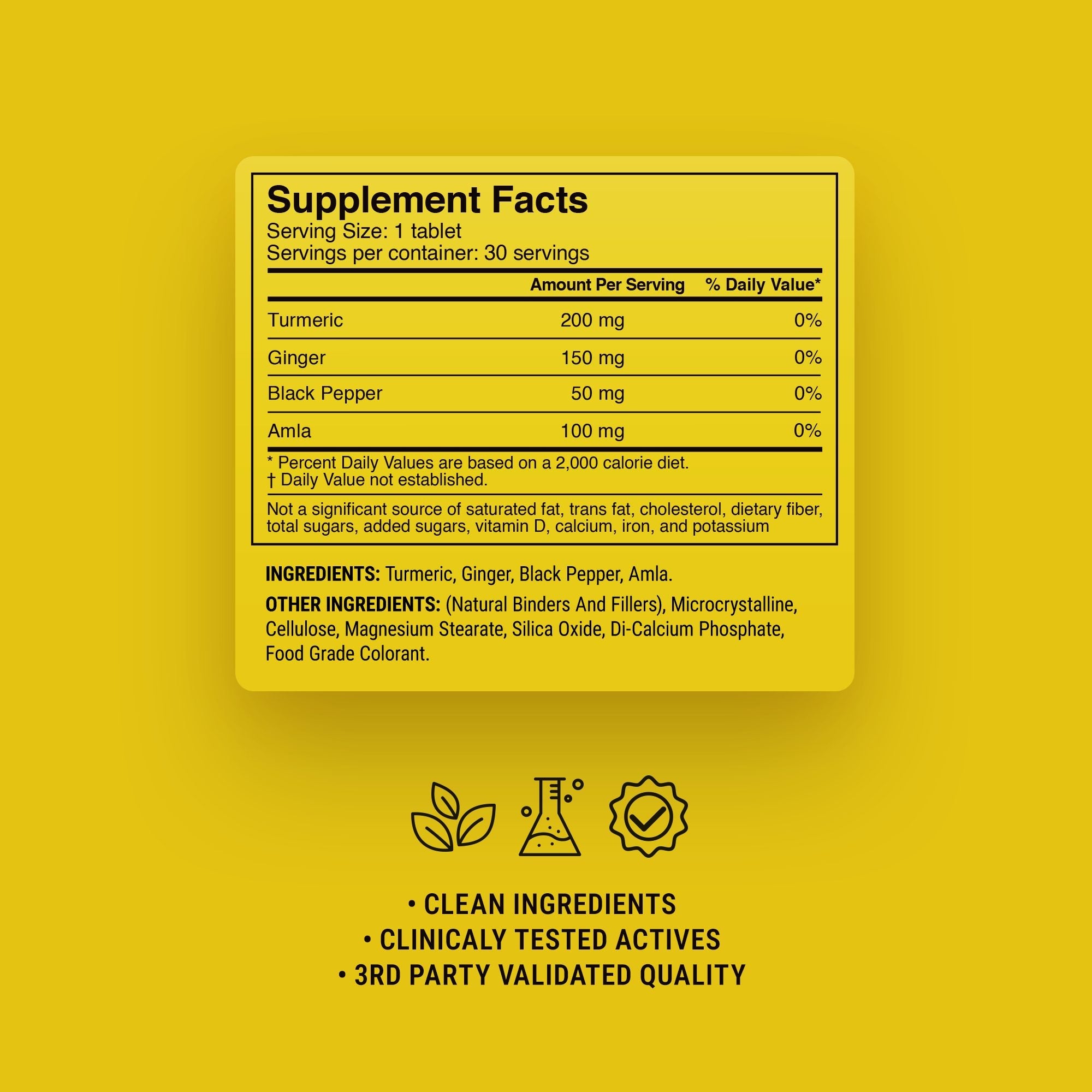 Ginger + Turmeric Immunity Tablets - hellotabs