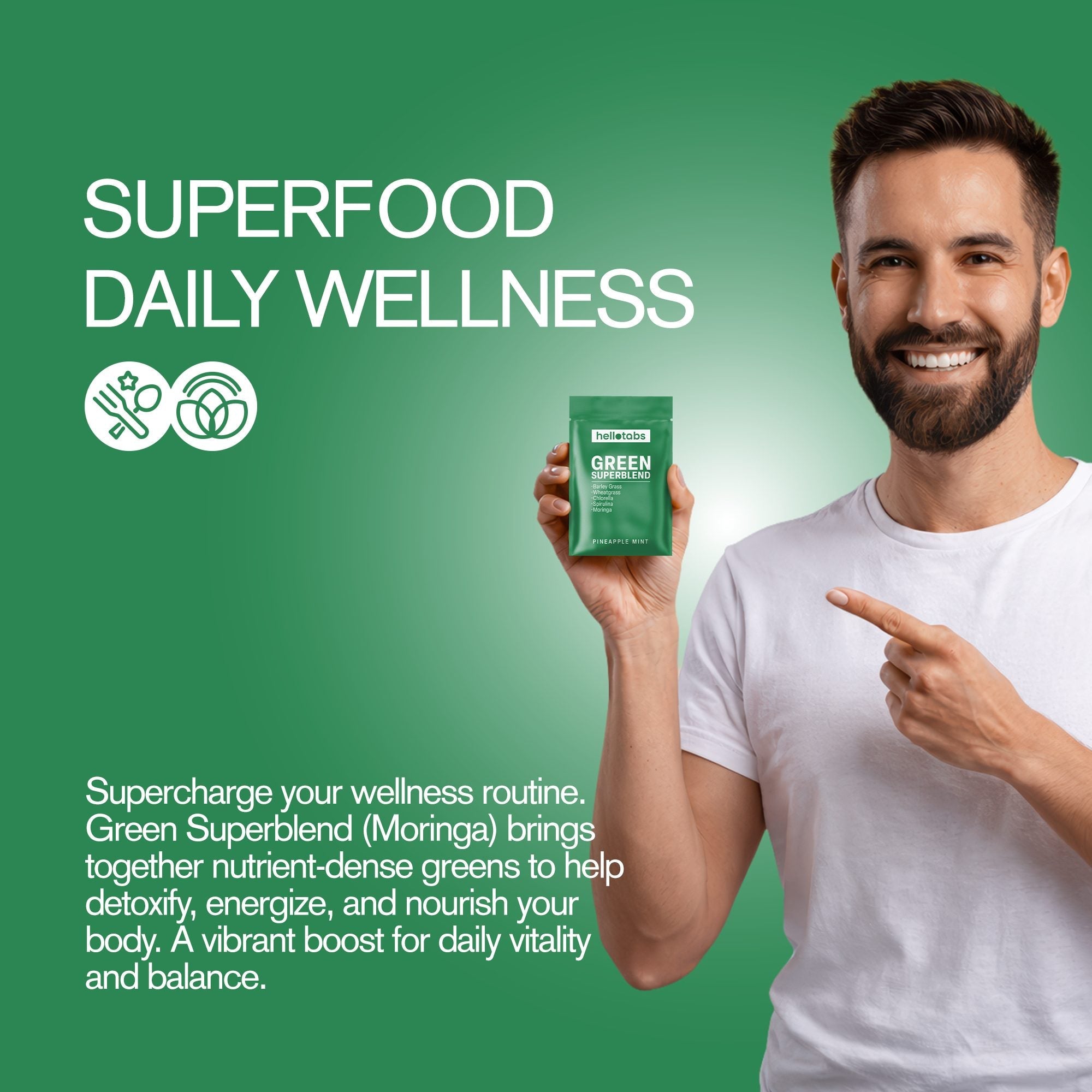 Green Superblend Tablets - hellotabs