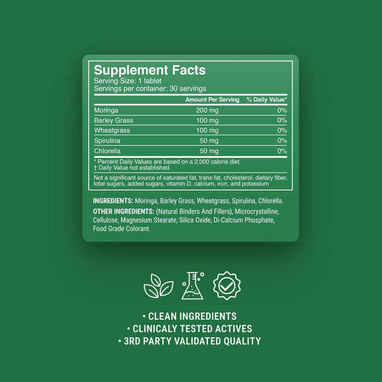 Green Superblend Tablets - hellotabs