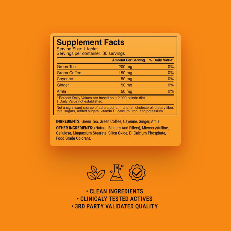 Green Tea Thermogenic Tablets - hellotabs