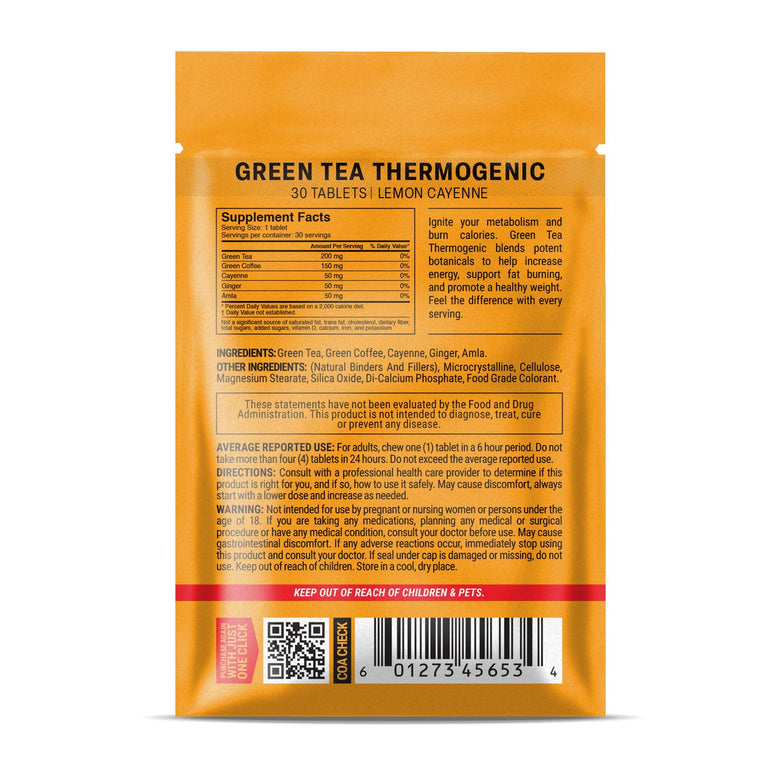 Green Tea Thermogenic Tablets - hellotabs
