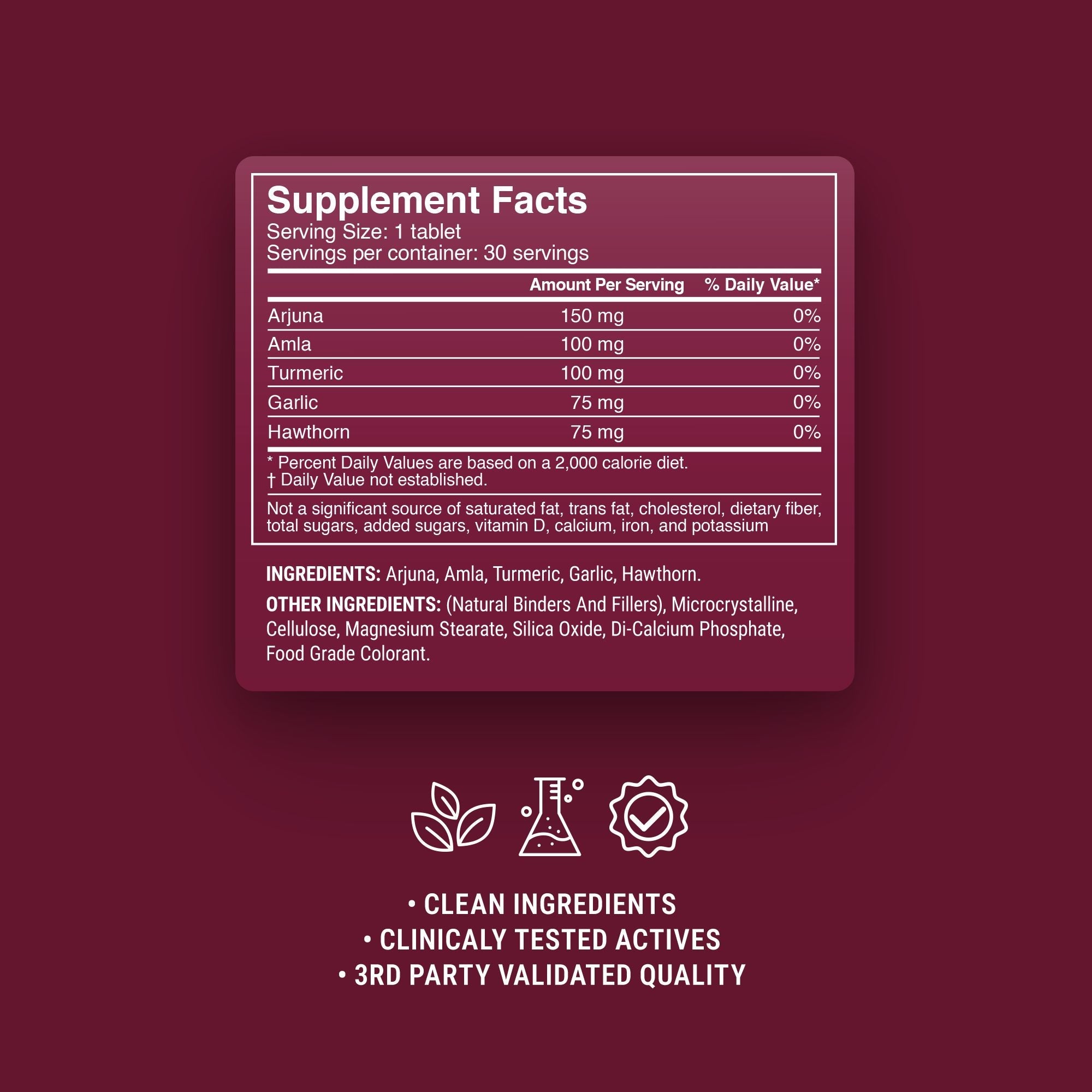 Heart Health Herbal Blend Tablets - hellotabs