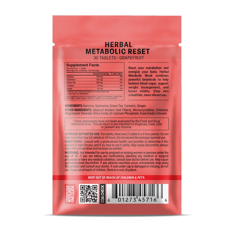 Herbal Metabolic Reset Tablets - hellotabs