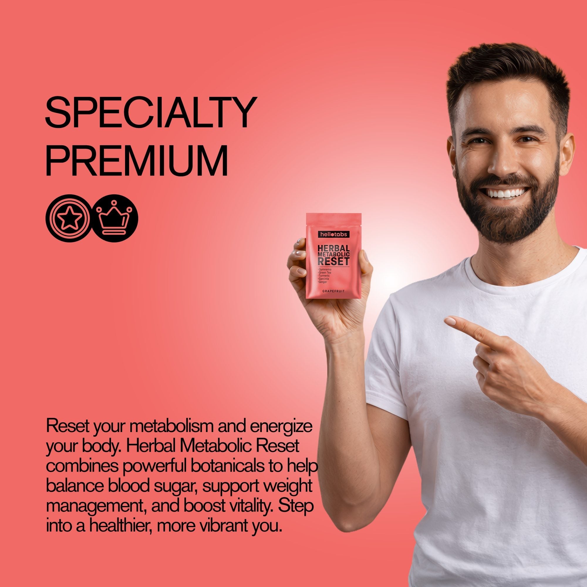 Herbal Metabolic Reset Tablets - hellotabs