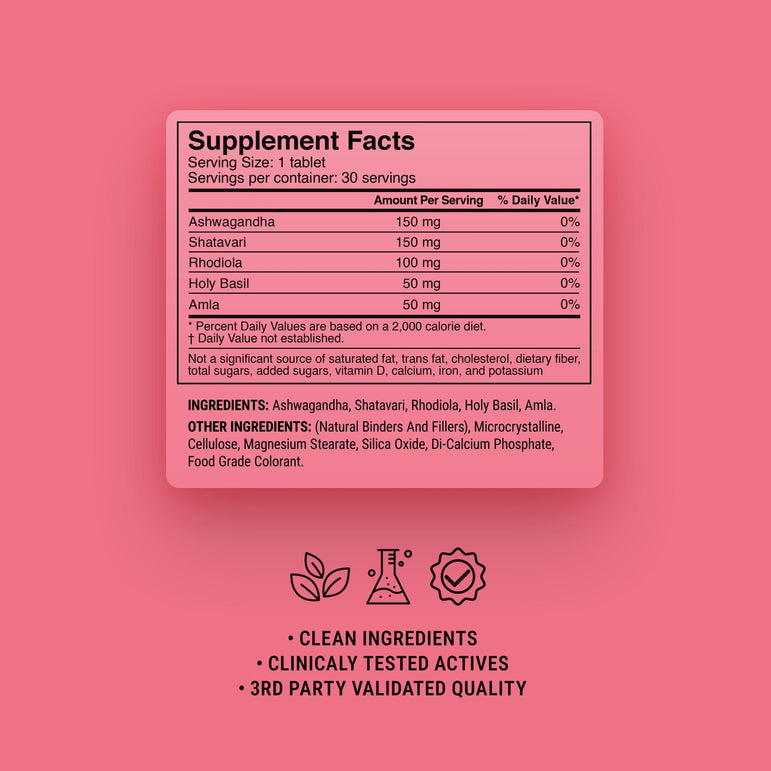Hormone Reset Adaptogen Stack Tablets - hellotabs