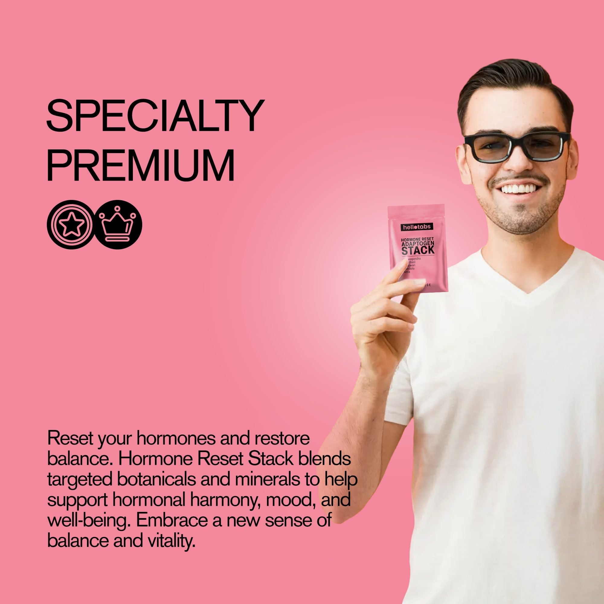 Hormone Reset Adaptogen Stack Tablets - hellotabs
