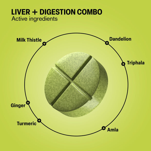 Liver + Digestion Combo Tablets - hellotabs