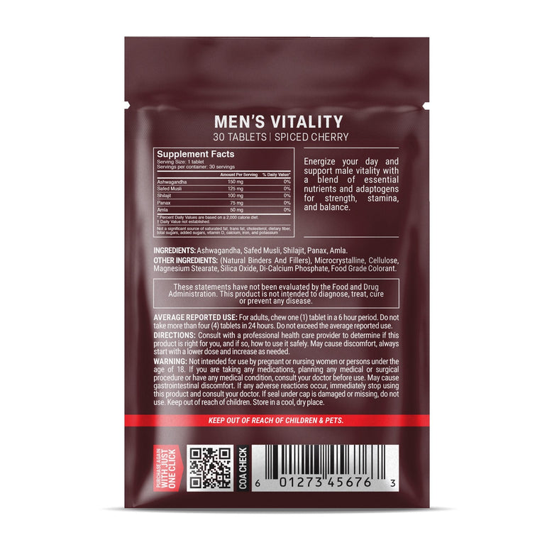 Men's Vitality Tablets - hellotabs