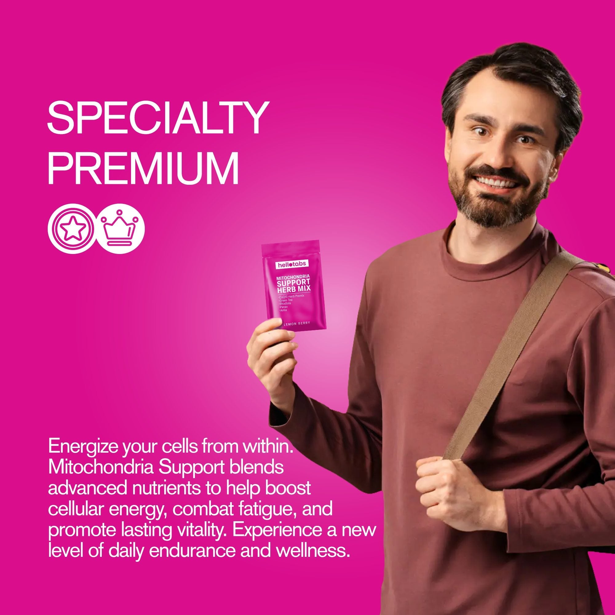 Mitochondria Support Herb Mix Tablets - hellotabs