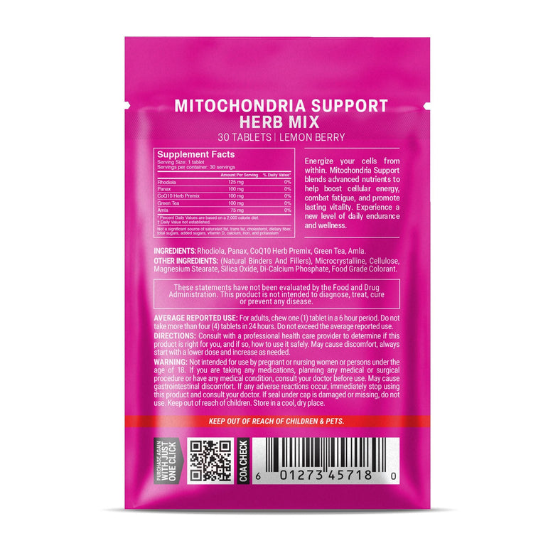 Mitochondria Support Herb Mix Tablets - hellotabs