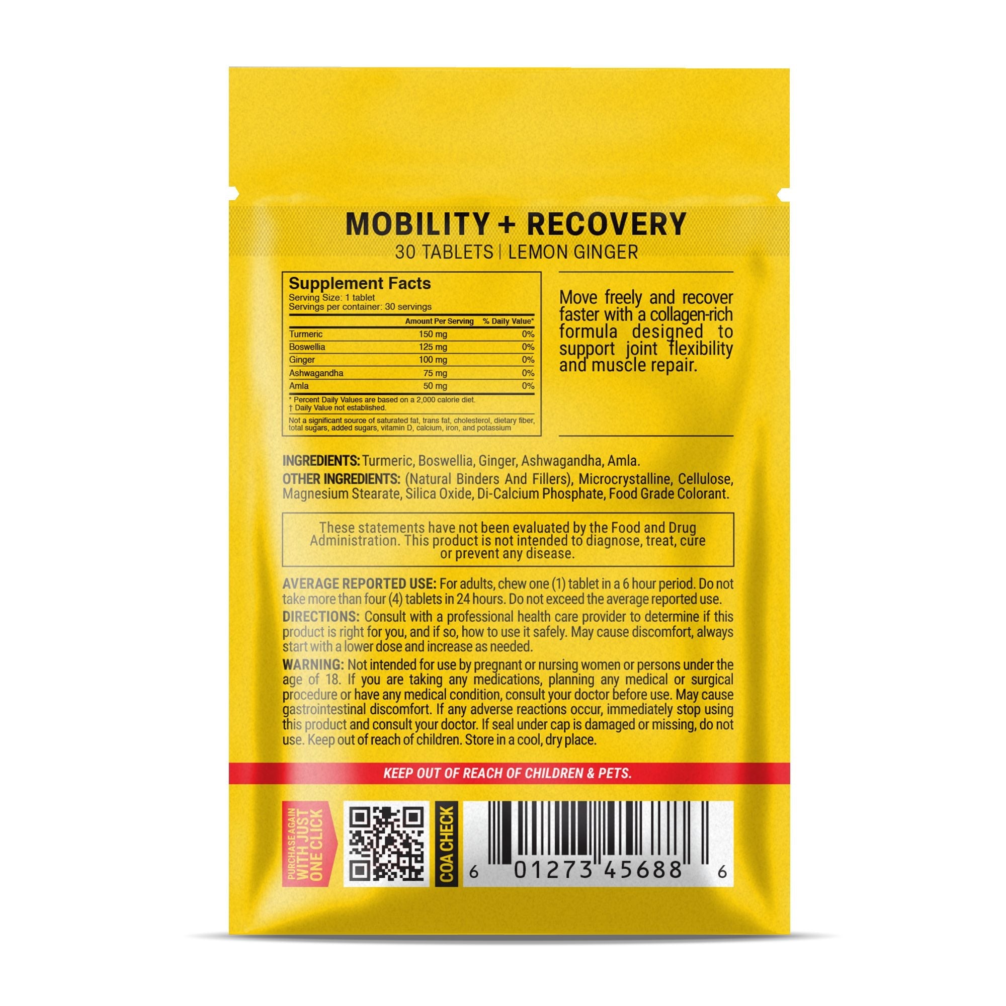 Mobility + Recovery Tablets - hellotabs