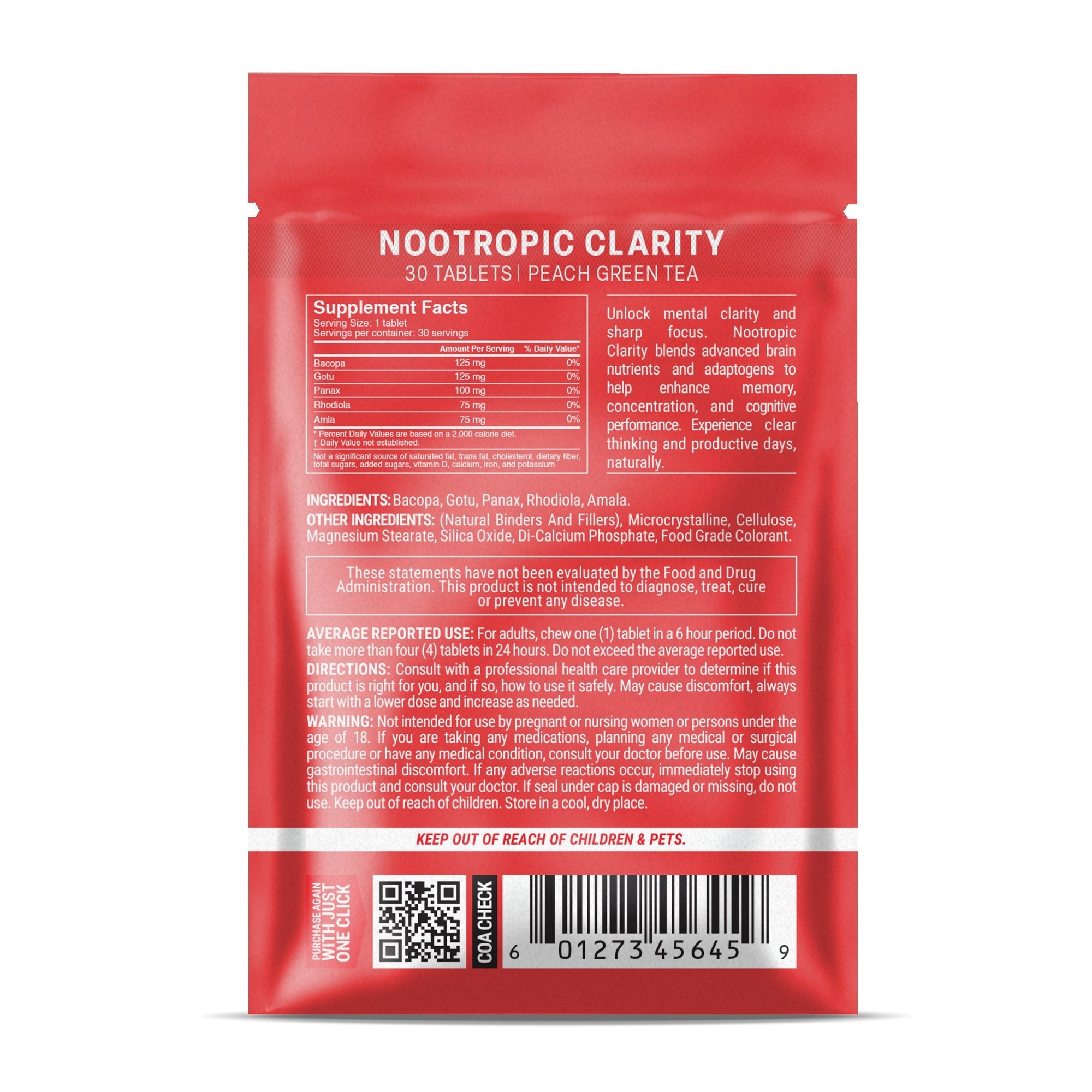 Nootropic Clarity Tablets - hellotabs