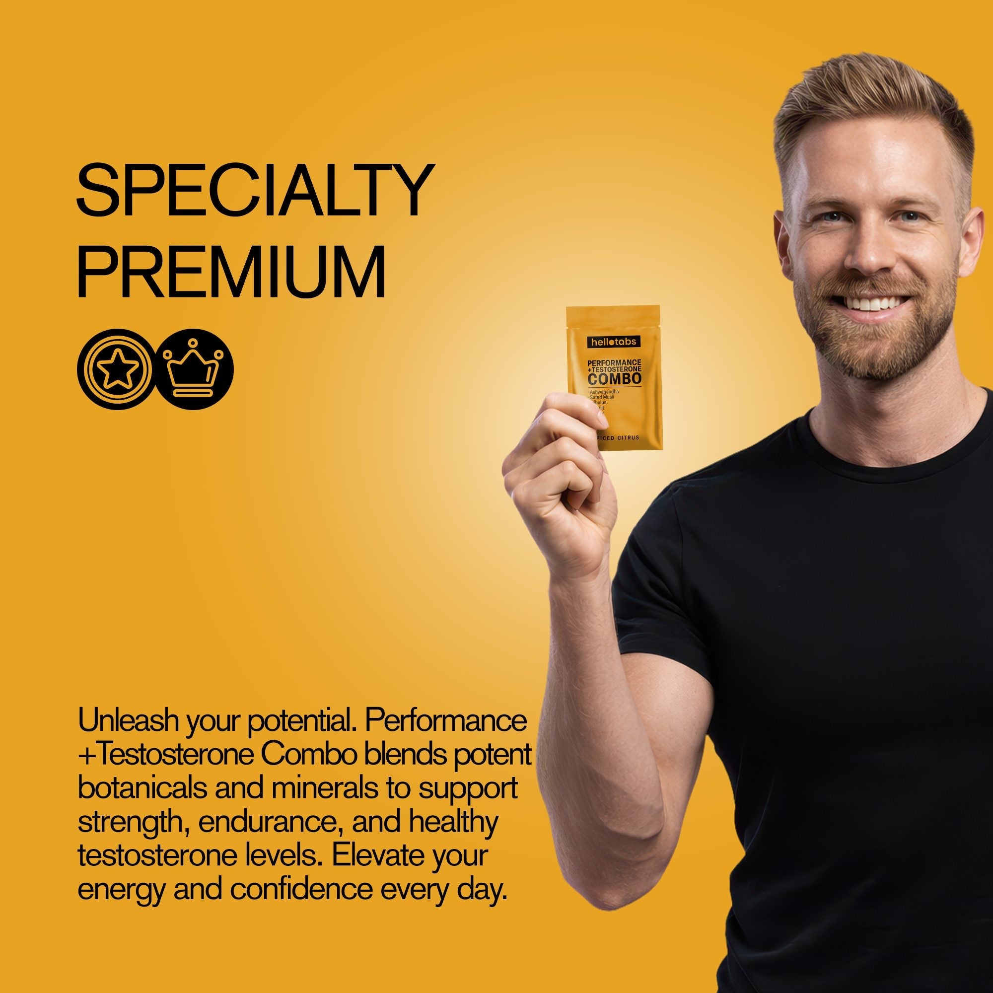 Performance + Testosterone Combo Tablets - hellotabs