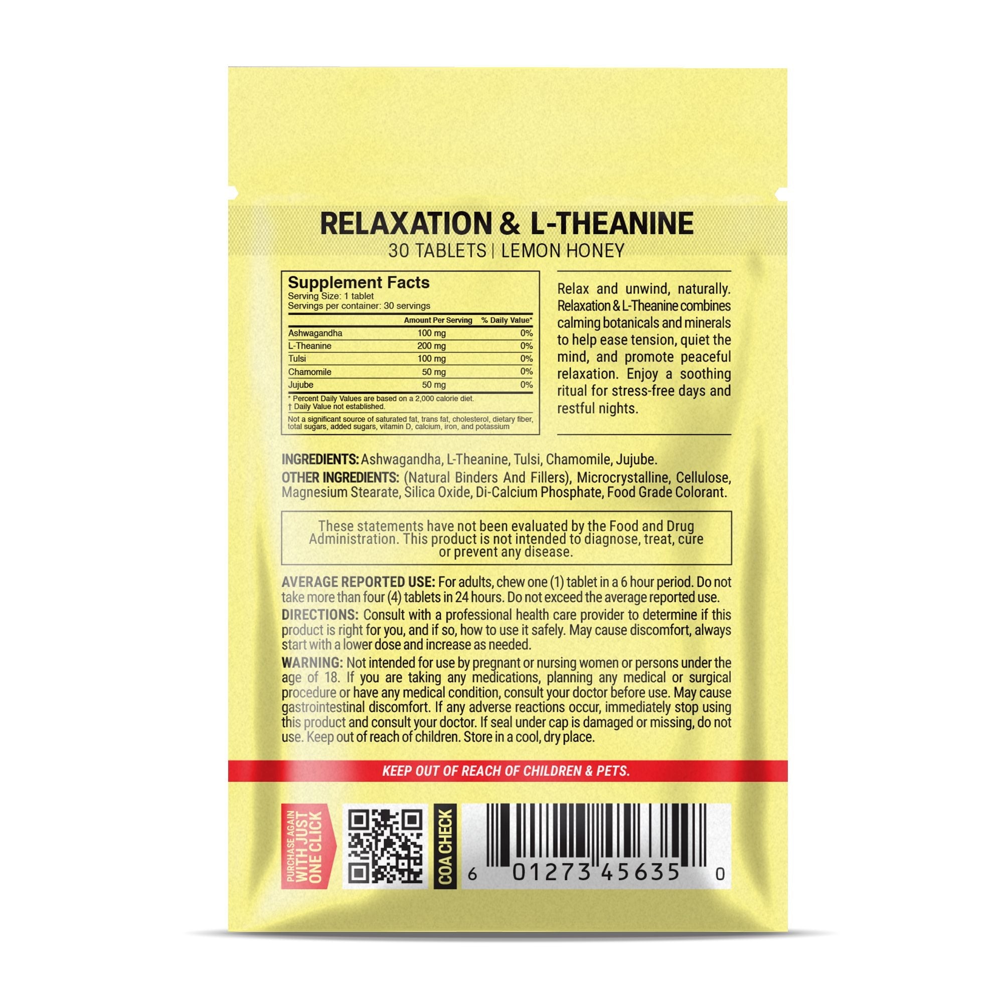 Relaxation + Ltheanine Tablets - hellotabs