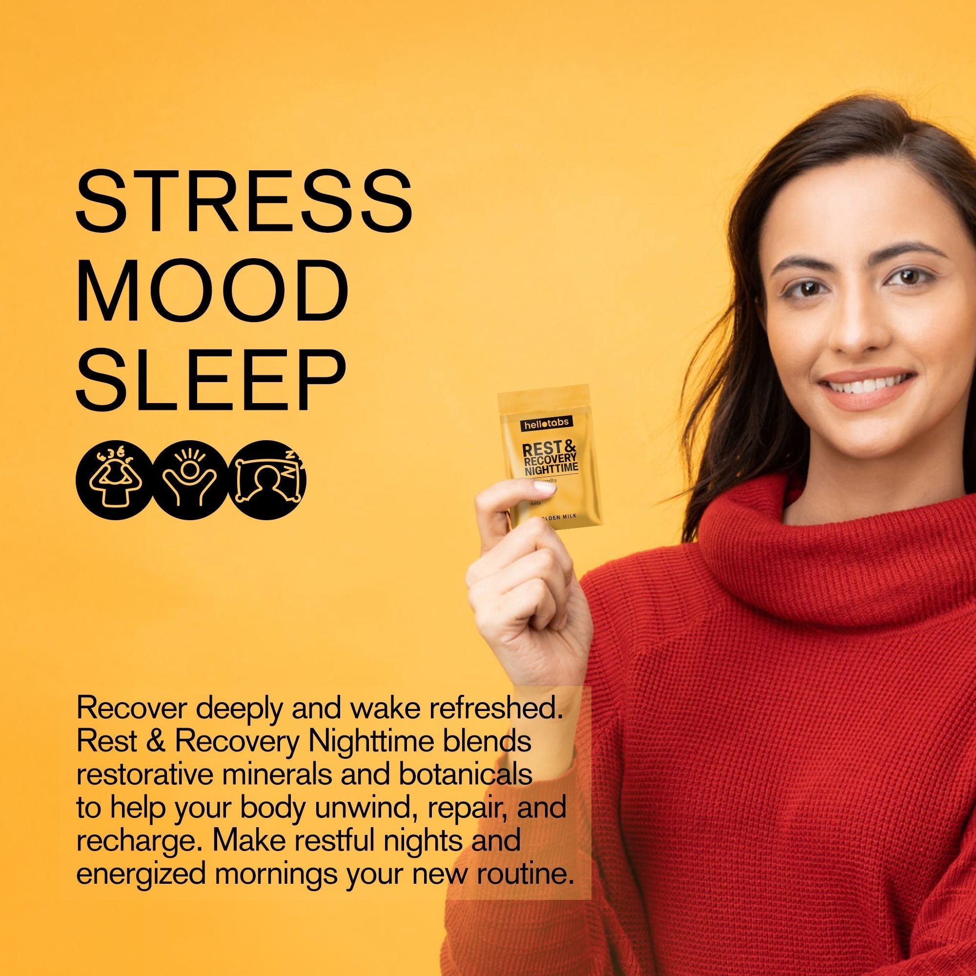 Rest & Recovery Nighttime Tablets - hellotabs