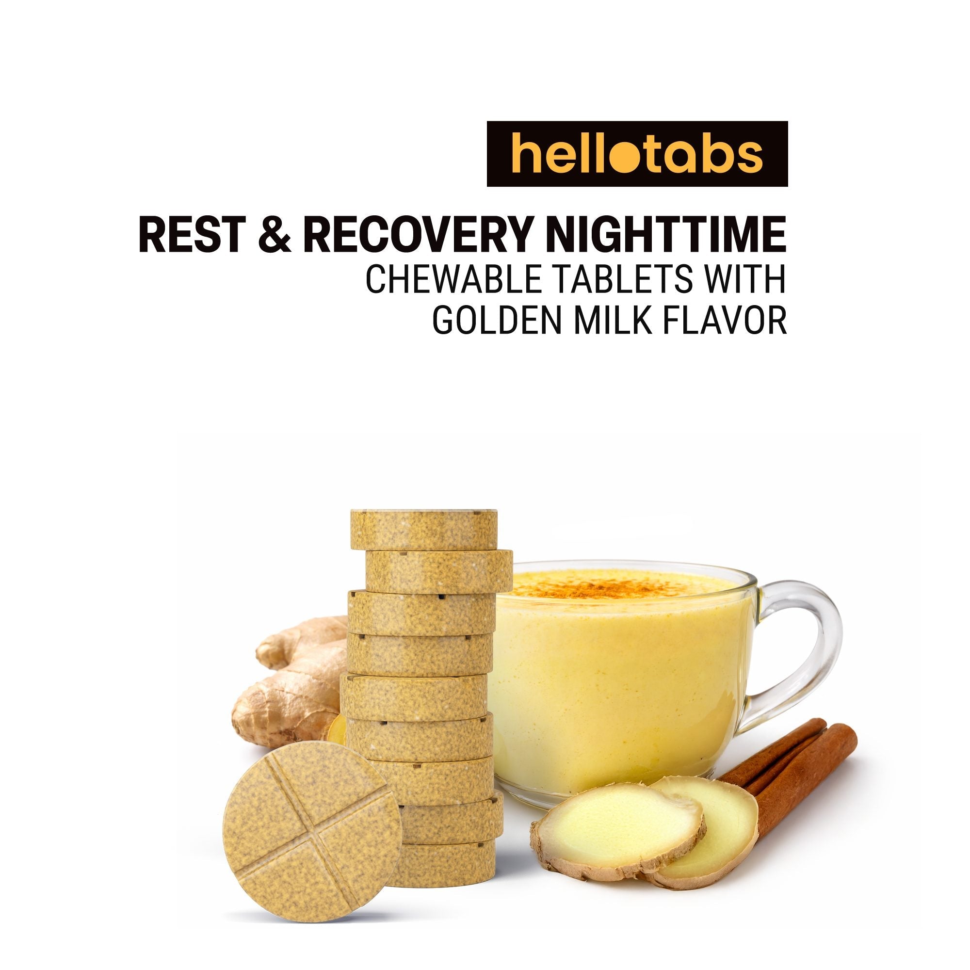 Rest & Recovery Nighttime Tablets - hellotabs