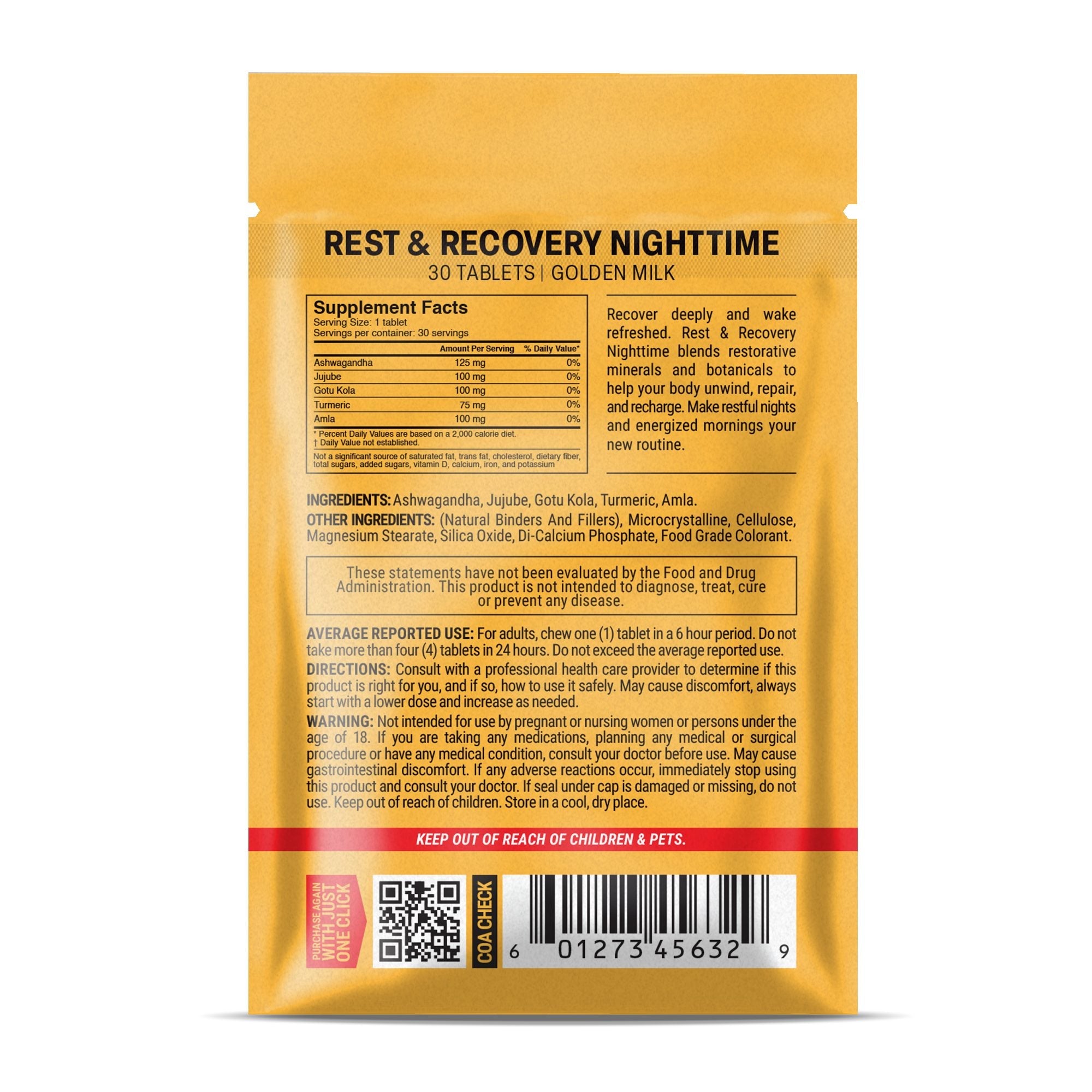 Rest & Recovery Nighttime Tablets - hellotabs